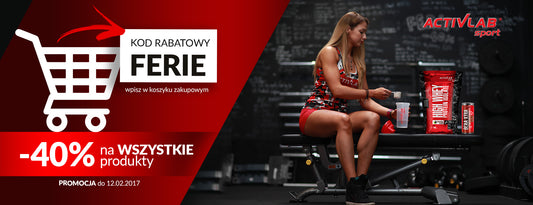 Promocja -40% na wszystkie produkty marki Activlab