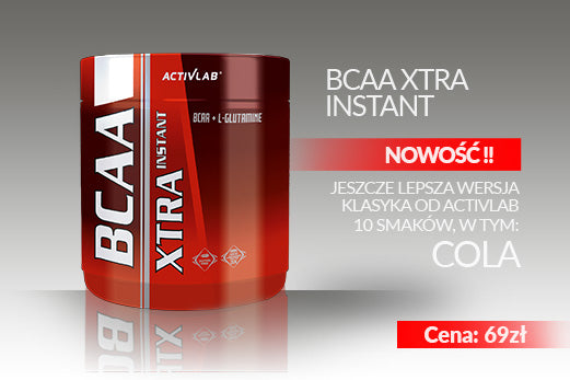 Nowosć w ofercie- Najpopularniejsze BCAA od Activlab w wersji instant