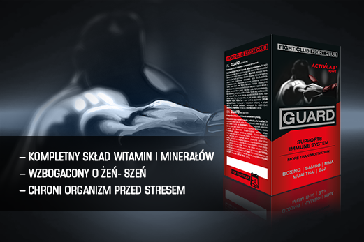 Suplementy dla fighterów – Guard – kompleks witamin i składników mineralnych wzbogacony jednym z najlepiej poznanych adaptogenów – żeń szeniem!