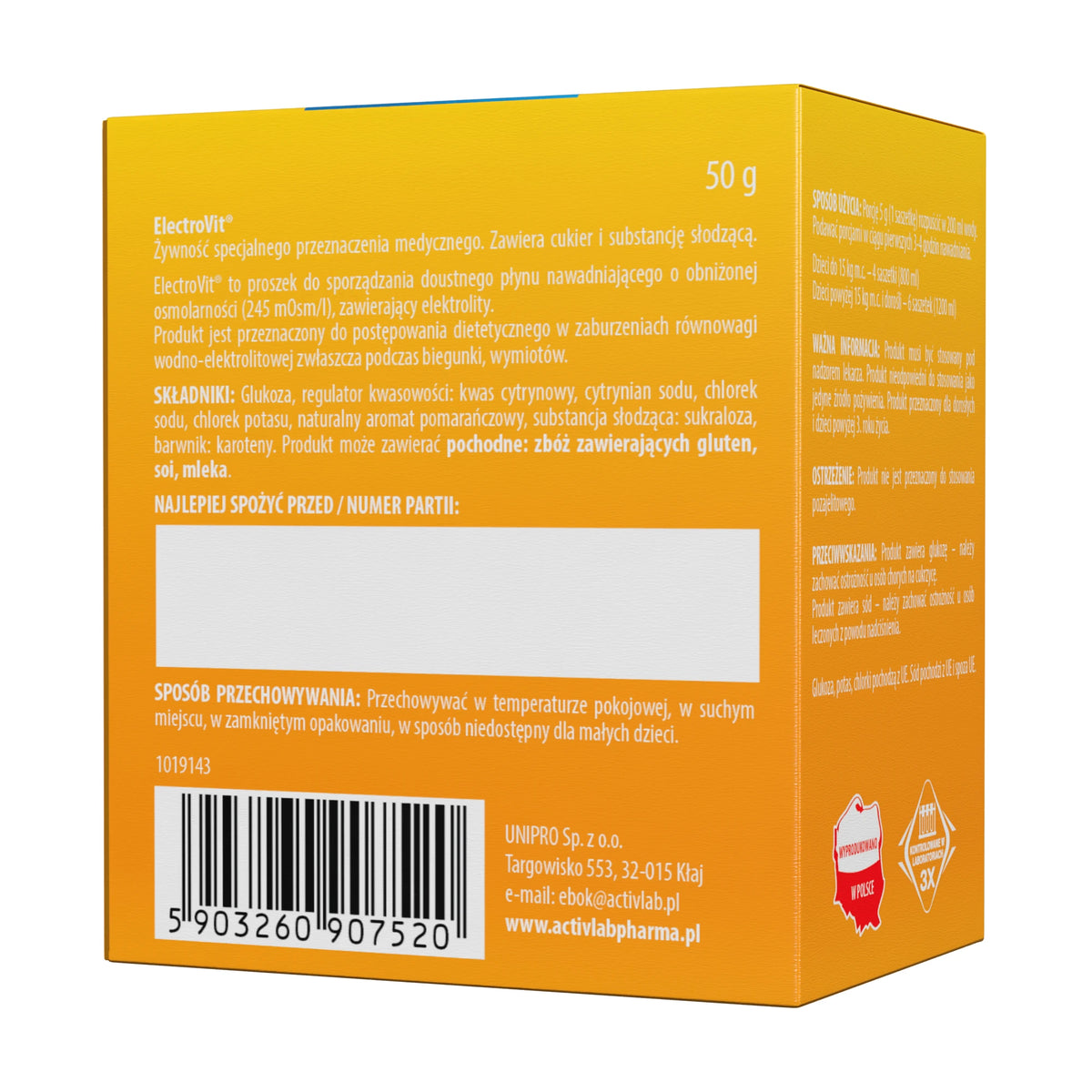 Electrolytes hydration product